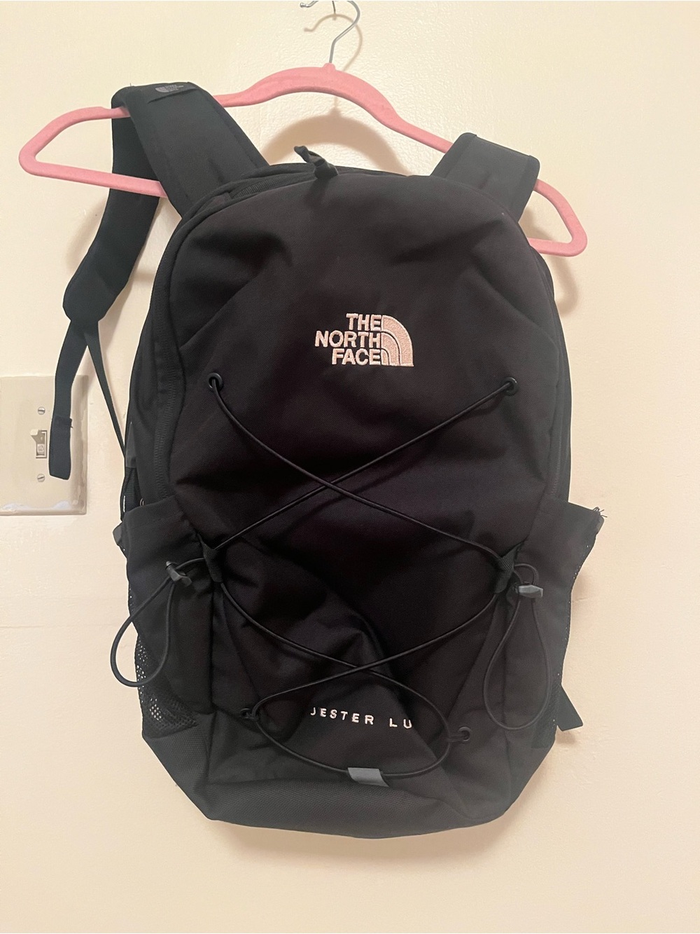 The North Face Black Jester Lumbar Backpack with Front Bungee